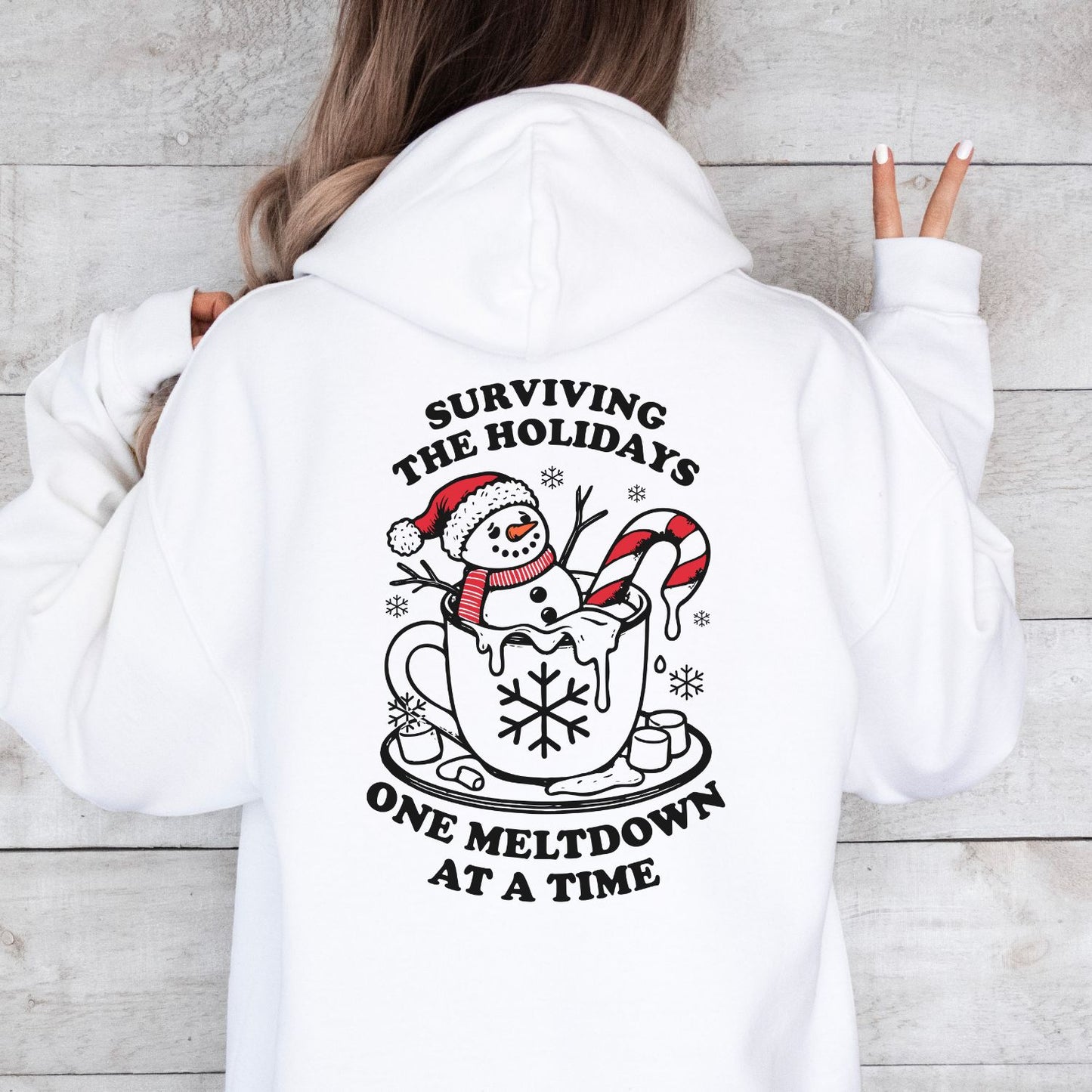 One Meltdown Hoodie Weiß