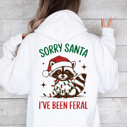 Sorry Santa Hoodie Weiß