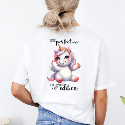 Limited Edition Einhorn Sparkle T-Shirt Weiß