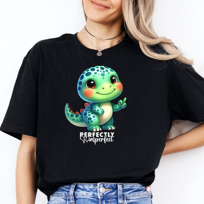 Perfectly Imperfect Dino Nino T-Shirt Schwarz