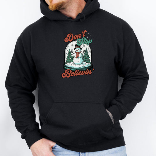 Don't Stop believin Hoodie Schwarz