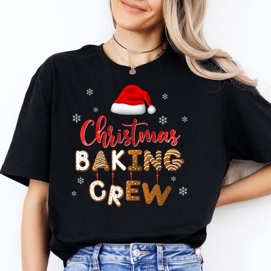 Christmas Baking Crew T-Shirt Schwarz